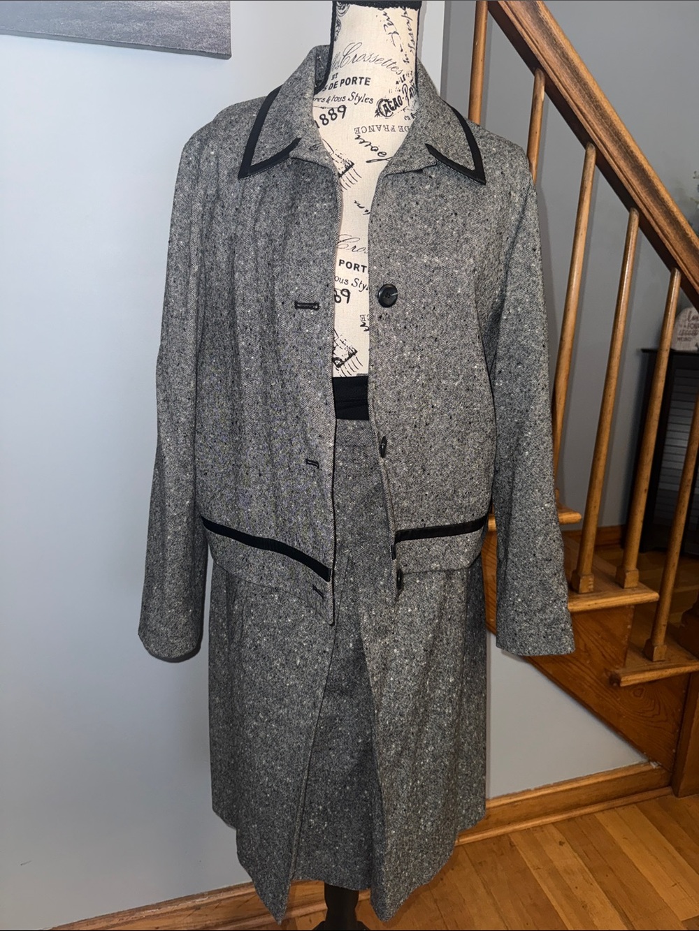 Vintage Pendleton Gray Women's Wool suit